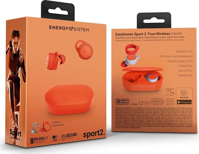Energy Sistem Sport 2 True Wireless Carrot