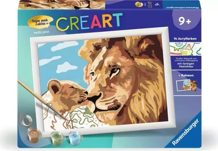Ravensburger Malen nach Zahlen Löwe mit Baby