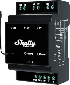 Shelly Qubino Wave Pro 3, 3-Kanal, 2TE REG, Schaltaktor