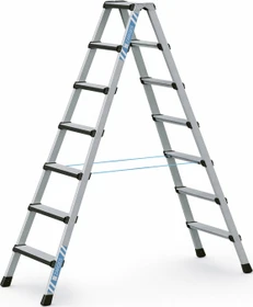 Zarges Comfortstep B Alu 2-tlg. Stehleiter, 2x 7 Stufen