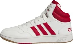 adidas Hoops 3.0 Mid Classic Vintage core white/better scarlet s23/gum