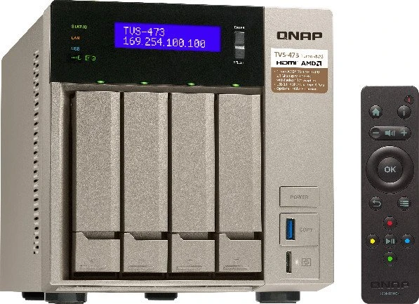 QNAP TVS-473-32G 12TB, 32GB RAM, 4x RJ-45 1000Base-T, 2x USB-A 3.1