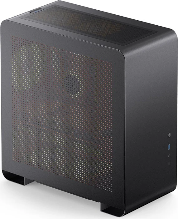 Jonsbo U4 Pro Mesh, schwarz, Glasfenster