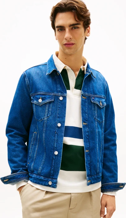 Tommy Hilfiger Trucker Denim Jeansjacke ike blue (Herren)