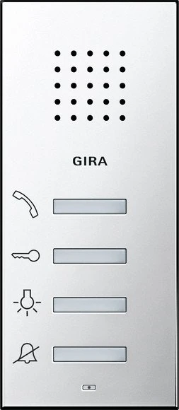 Gira System 55 Wohnungsstation AP, Innenstation, Aufputz, Chrom