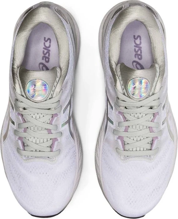 Asics Gel-Nimbus 23 Platinum glacier grey/white (Damen)