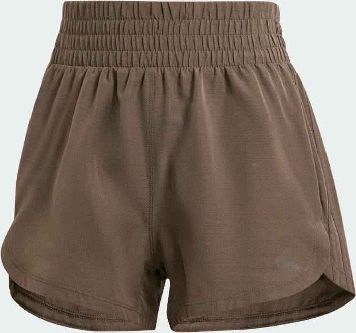 adidas Pacer Training 3-Streifen Woven High-Rise Trainingshose kurz shadow olive (Damen)