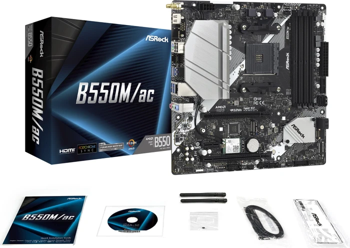 ASRock B550M/ac (AMD AM4)