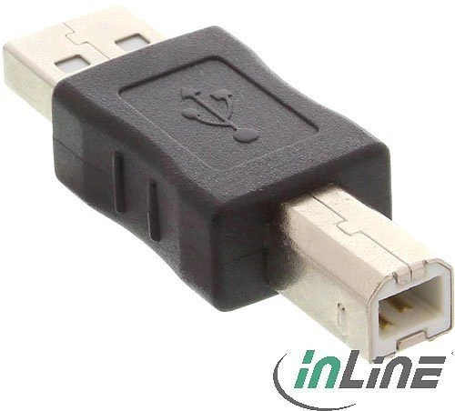 InLine USB 2.0 Adapter, Stecker A auf Buchse B