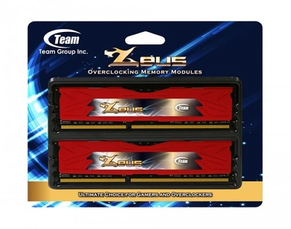 TeamGroup Zeus rot UDIMM 8GB Kit, DDR3-1600, CL9-9-9-24