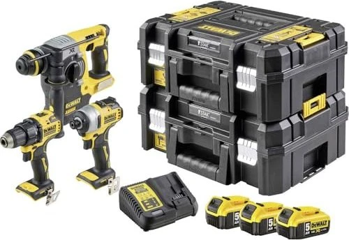 DeWalt DCK377P3T Kombopack Akku-Maschinenset inkl. Koffer + 3 Akkus 5.0Ah