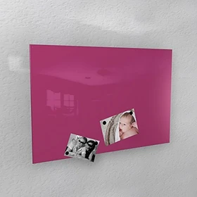 Colours Manufaktur Glas-Magnettafel, Glasboard, telemagenta, 60x40cm