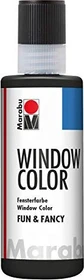 Marabu Window Color fun & fancy Malfarbe Glas/Porzellan, schwarz, 80ml