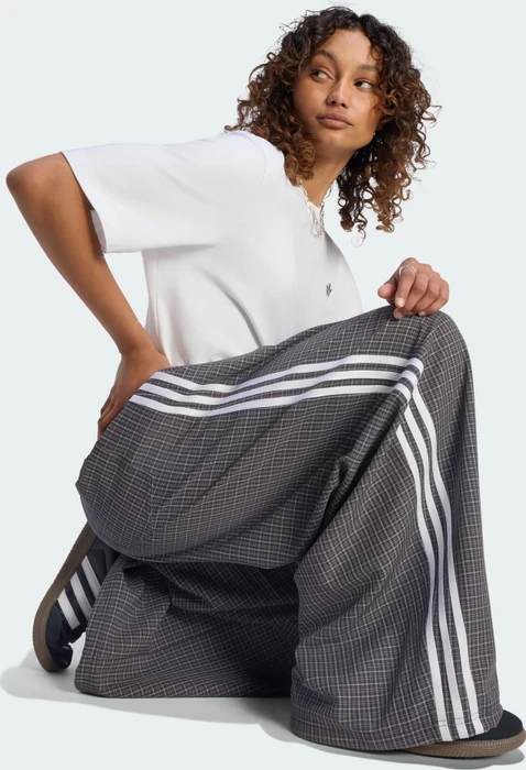 adidas Checks Hose lang black/grey three/utility black (Damen)