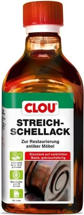 CLOU Streich-Schellack natur, 250ml