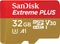 SanDisk Extreme PLUS R100/W90 32GB Kit, UHS-I U3, A1, Class 10 Vorschaubild