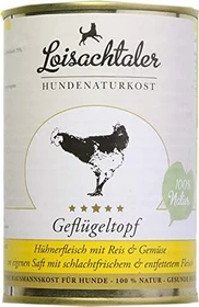 Loisachtaler Hundenaturkost Geflügeltopf mit Reis und Gemüse, 400g