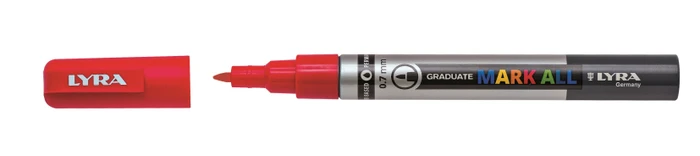 Lyra Graduate Mark All Permanentmarker 0.7mm rot