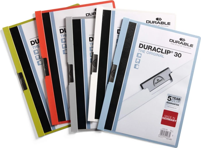 Durable Duraclip 30 Klemmmappe, A4, anthrazit/transparent