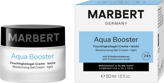 Marbert Aqua Booster 24h Feuchtigskeitsgel-Creme leicht, 50ml