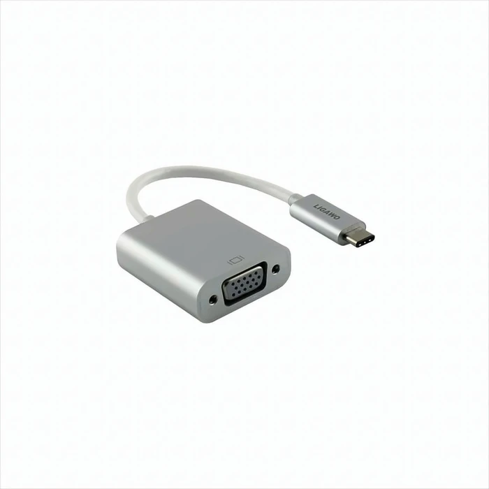Ligawo USB-C auf VGA-Adapter silber