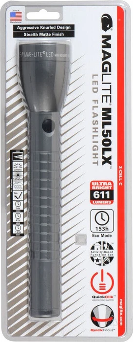 MAG-LITE ML50LX LED 3 Cell C Taschenlampe urban grey