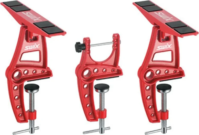 Swix Travel XC, 3er Set Einspannvorrichtung rot