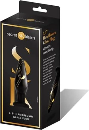 Secret Kisses 4.5" Handblown Slim Glass Plug