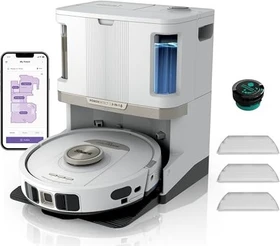 Shark AV2800ZEUKWH PowerDetect NeverTouch Pro 2in1 Saug-/Wischroboter weiß inkl. Absaug-/Reinigungsstation