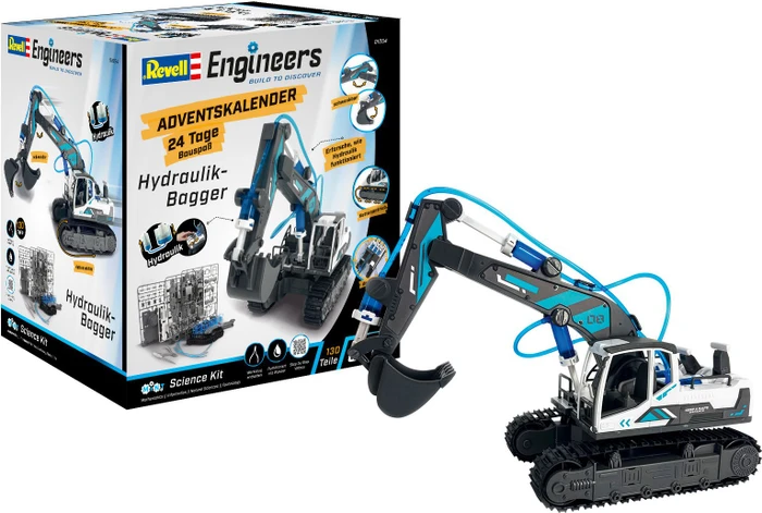 Revell Adventskalender Engineers Hydraulischer Bagger