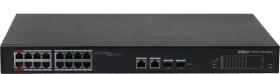 Dahua CS41 Rackmount Smart Switch, 16x RJ-45, 2x RJ-45/SFP, 240W PoE++ (S4101-16ET2GF-240-C)