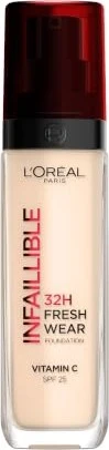 L'Oréal Infaillible 32H Fresh Wear Make-Up Foundation 010 neutral light LSF25, 30ml