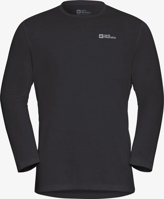 Jack Wolfskin Vonnan Funktionsshirt langarm schwarz (Herren)