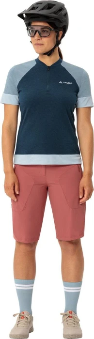 Vaude Altissimo Q-Zip Trikot kurzarm dark sea/nordic blue (Damen)