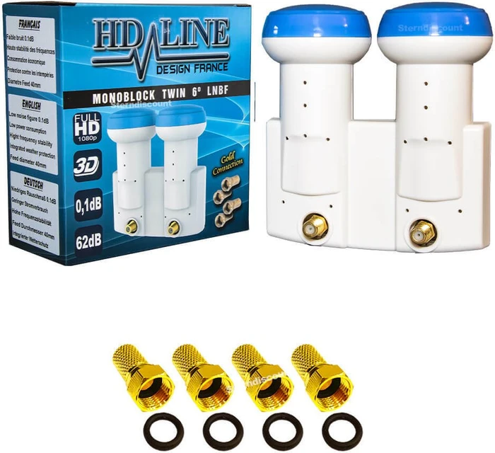 HD-Line Monoblock Twin LNB Gold Edition (HD-MBT6)
