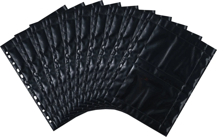Herma Fotosichthüllen schwarz, 100x150mm, quer, 10 Stück