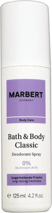 Marbert Bath & Body Classic Deodorant Spray ohne Aluminiumsalze, 125ml