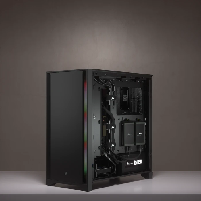 Corsair 4000D, schwarz, Glasfenster