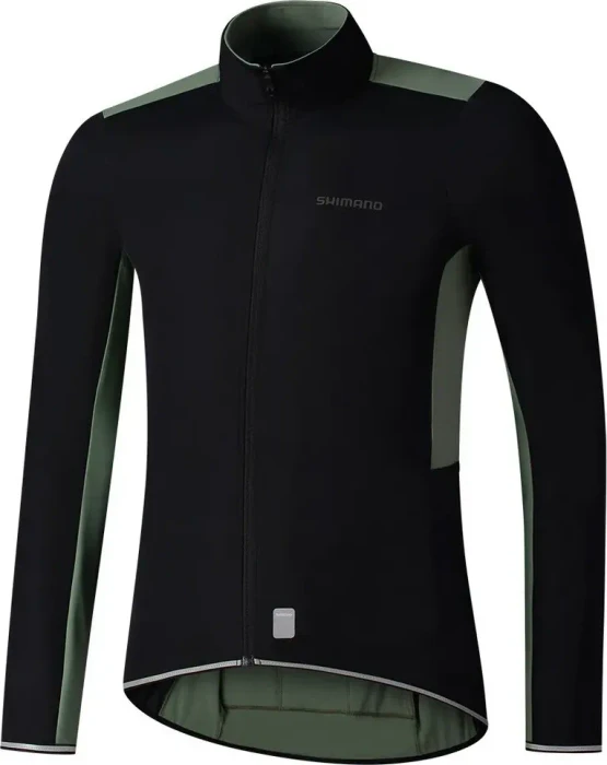 Shimano Evolve Wind Trikot langarm army green (Herren)