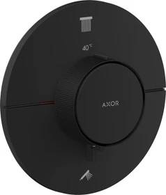 Hansgrohe Axor ShowerSelect ID rund Thermostat für 2 Verbraucher mattschwarz