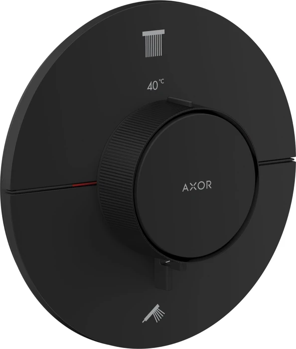 Hansgrohe Axor ShowerSelect ID rund Thermostat für 2 Verbraucher mattschwarz
