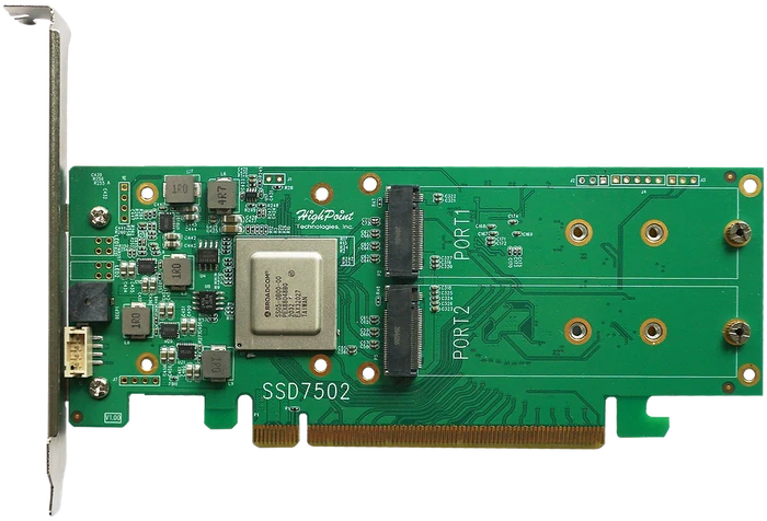 HighPoint NVMe RAID Controller, PCIe 4.0 x16