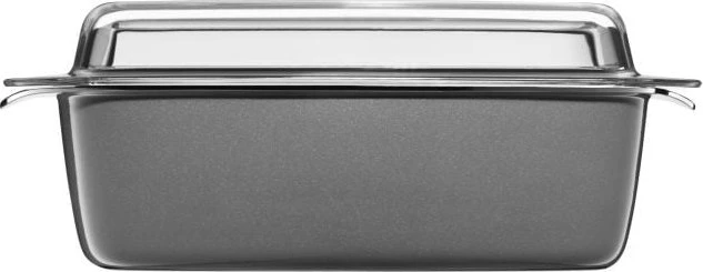 WMF Fusiontec Mineral Bräter mit Glasdeckel 32x21cm 5.3l platinum