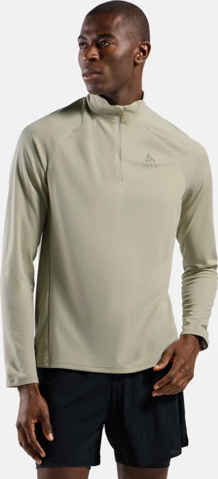 Odlo Essentials Half Zip Midlayer Funktionsshirt langarm agate gray (Herren)