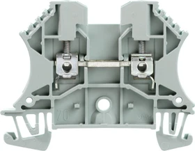 Weidmüller WDU 2.5 GR Durchgangs-Reihenklemme, Schraubanschluss, grau, 2.5 mm², 24 A, 800 V, Anzahl Anschlüsse: 2