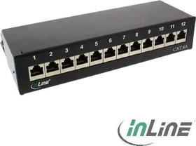 InLine Patchpanel Cat6a, 12-Port