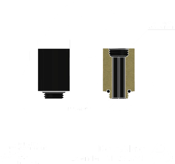 Thermal Grizzly DeltaMate Extender MF28, Verlängerung, G1/4", schwarz