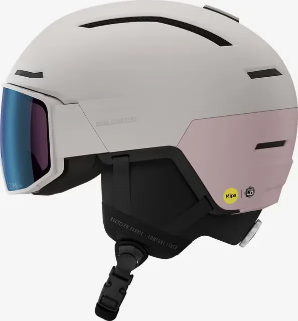Salomon Driver Pro Sigma Photo MIPS Helm grau/violett