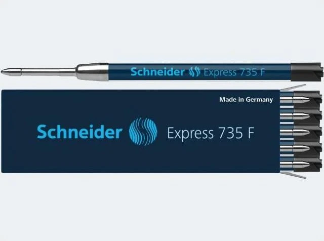 Schneider Express 735 Großraummine G2 F schwarz, 10er-Pack