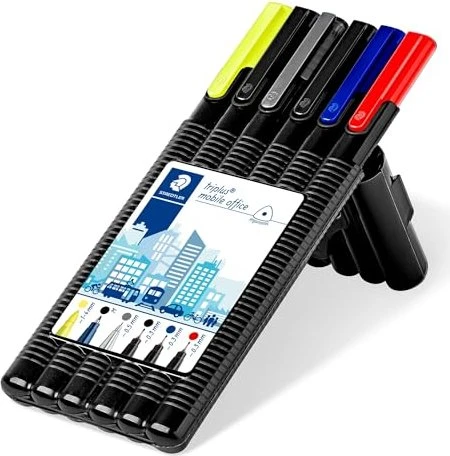 Staedtler triplus mobile office schwarz/blau/anthrazit/rot